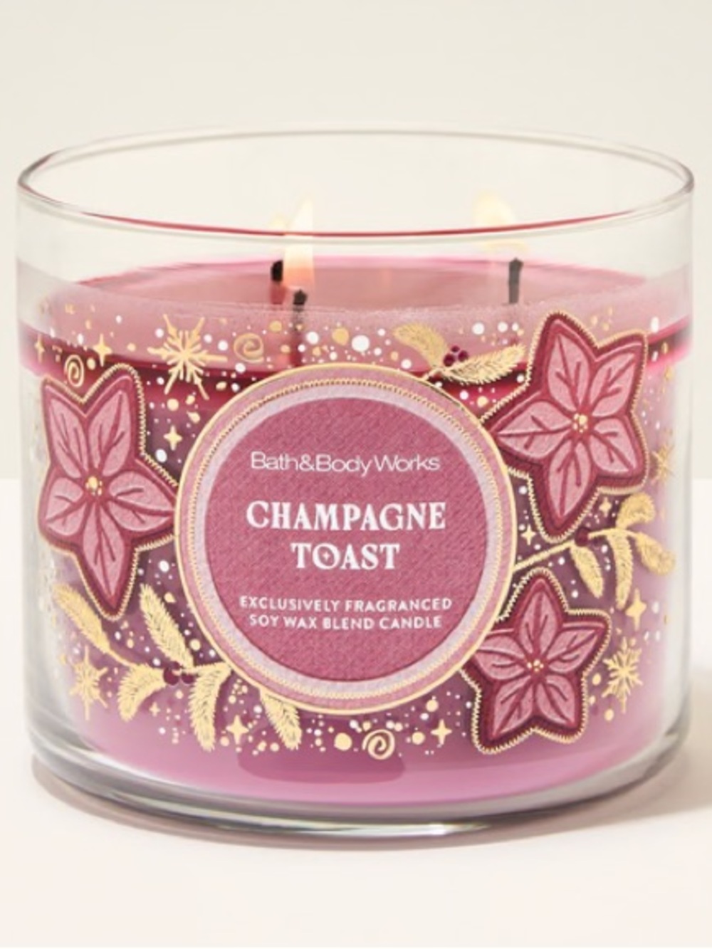 NWT Bath & Body Works Champagne Toast 3-Wick Candle 🎀 ✨
